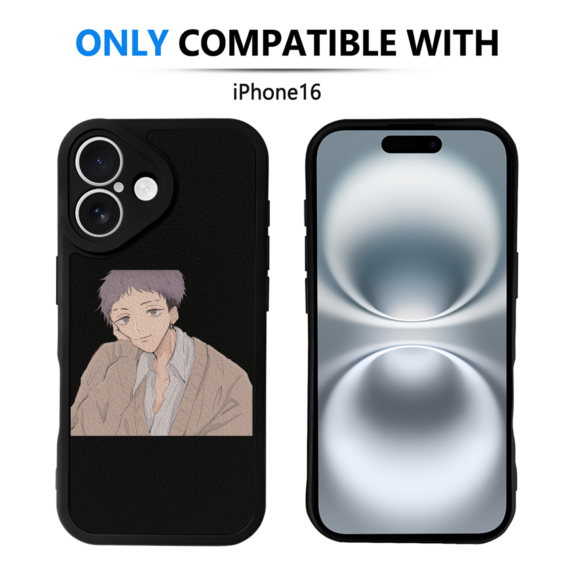 （画像用） 東京リベンジャーズ Tokyo Revengers 【iPhone 16シリーズ対応】シリコンスマホケース（レザー調） 材質：シリコン